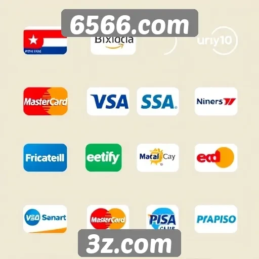 Opções de pagamento oferecidas pelo site 6566.com